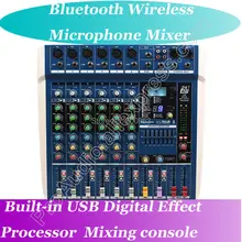Micwl ZDR600 Live Studio микрофонные Микшеры микшерный пульт Bluetooth Беспроводной USB 24-битный DSP цифровой процессор эффектов De включения Consola