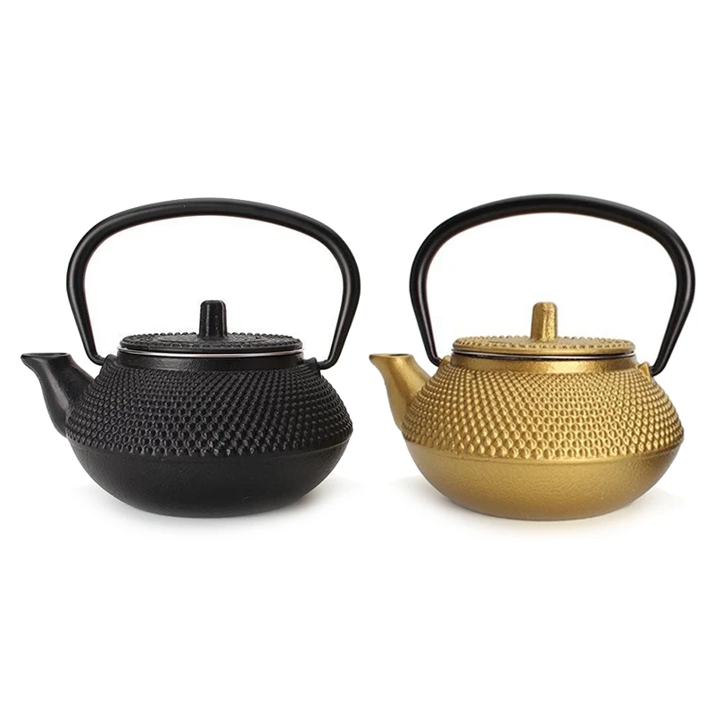 

High Quality Cast Iron Teapot Japanese Tetsubin Tea Pot Kettle Drinkware Tools 300ml Kung Fu Infusers Stainless Steel Net Filter