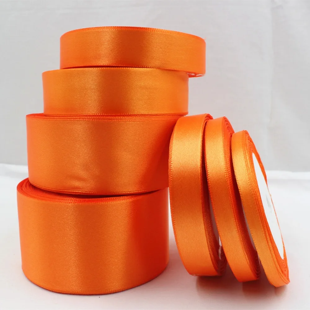 025 ,free shipping Wholesale 25 Yards Silk Satin Ribbon , Wedding decorative ribbons, gift wrap