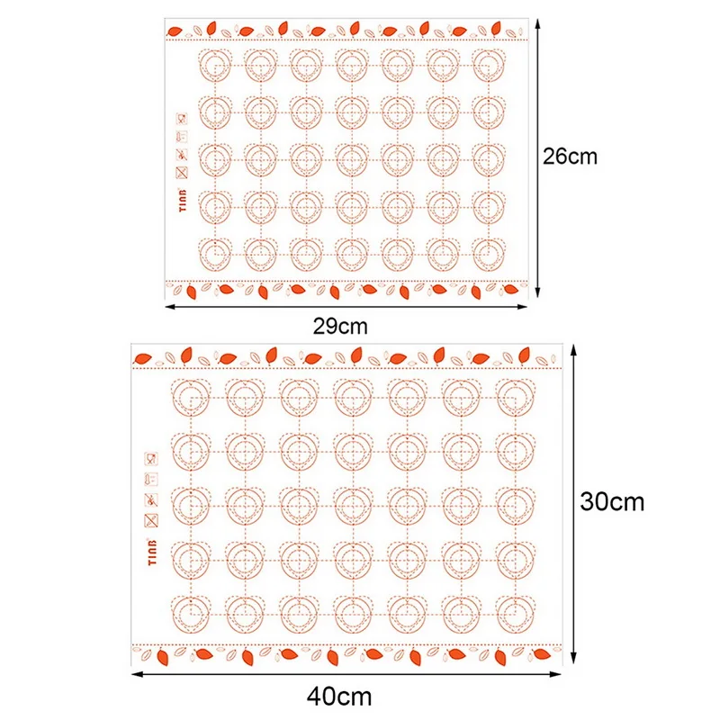 Антипригарные силиконовые коврики для выпечки лист для печи весы прокатки теста коврик Кухонные гаджеты Инструменты для приготовления пищи посуда для выпечки аксессуары