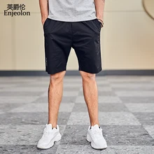 Enjeolon летние мужские пляжные шорты Шорты хлопковые повседневные до колен мужские шорты homme брендовая одежда новое поступление KZ6379