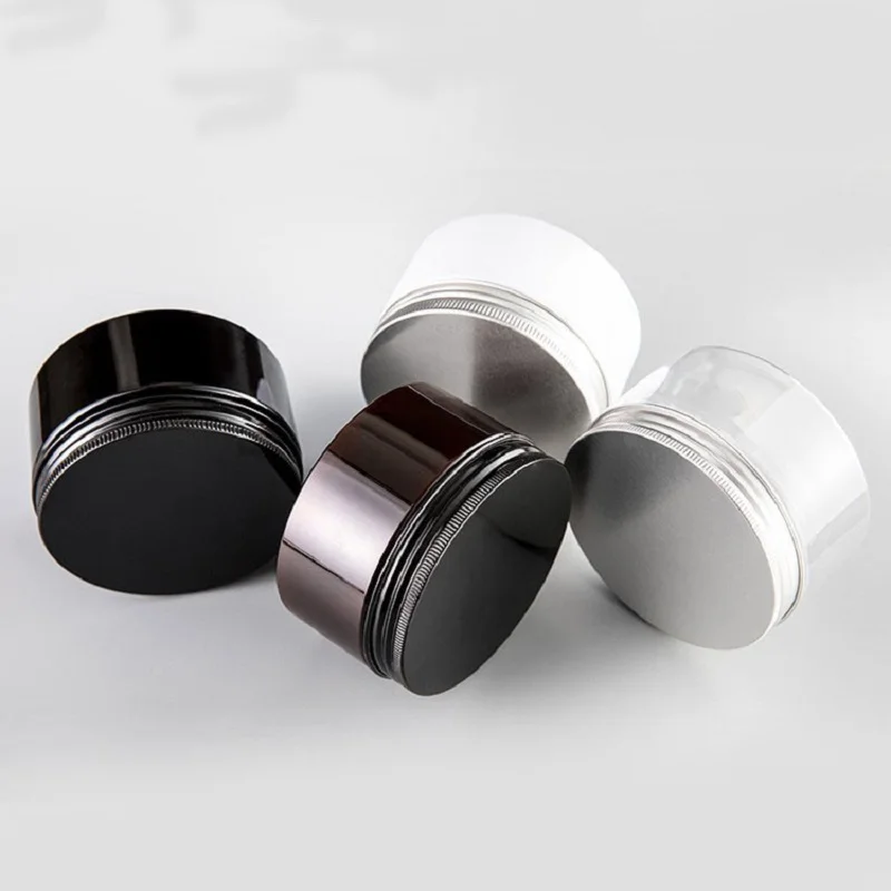 250ML Plastic Cosmetic Container 4 Colors Dia.92.5 mm Facial Mask Jar with Aluminum Screw Cap Sealed Scented Tea Packing Box | Красота и