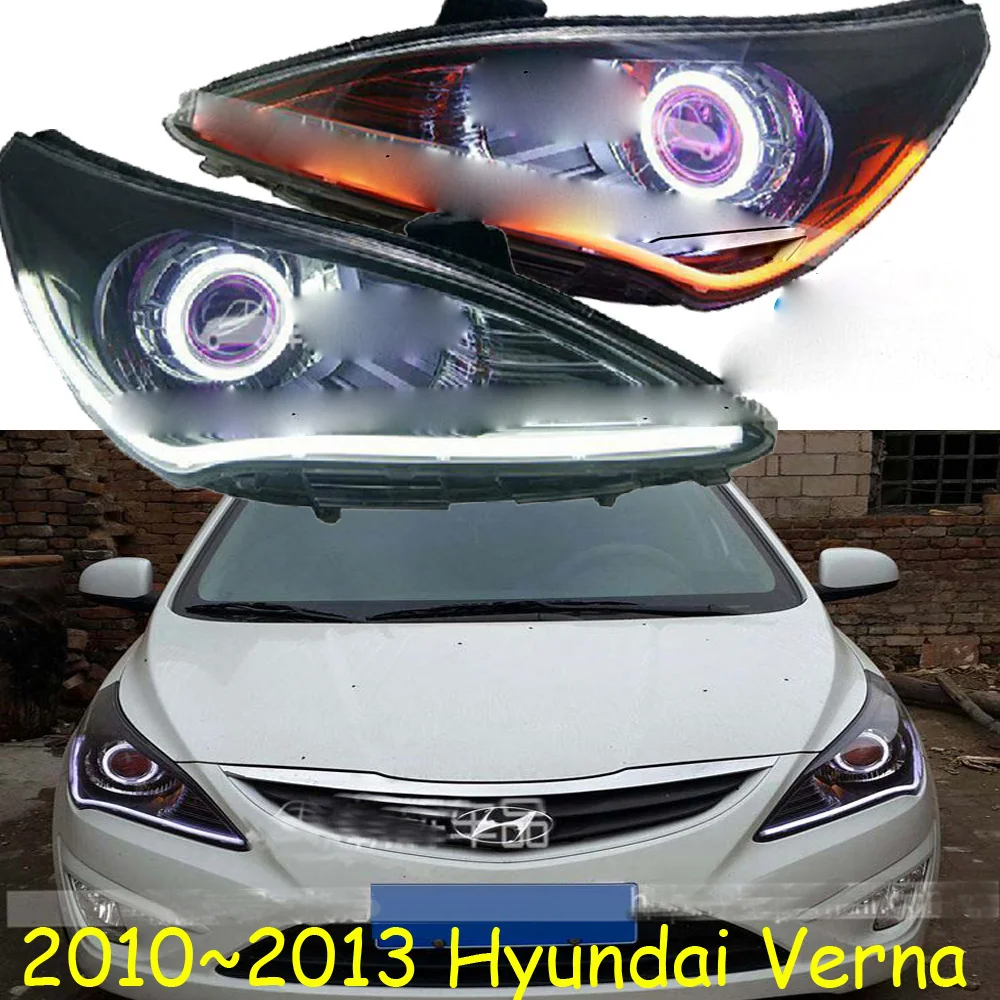 Головная лампа HID 2010 ~ 2013 автостайлинг фара verna Solaris accent Elantra Genesis i10 i20 santa fe tucson | Отзывы и видеообзор