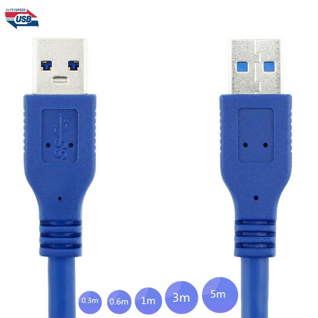 

USB 3.0 Male to USB 3.0 Male USB3.0 Extension Cable 0.3m 0.6m 1m 1.5m 3m 5m 1ft 2ft 3ft 5ft 6ft 10ft 30cm 60cm 100cm 150cm