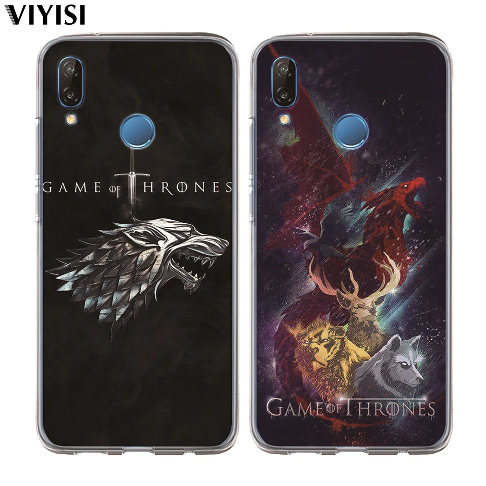 

For Huawei P30 Pro P20 Lite Case Mate 20 lite Pro 9 P10 Lite Coque Game Thrones Daenerys Dragon Jon Snow Tyrion Lannister Etui
