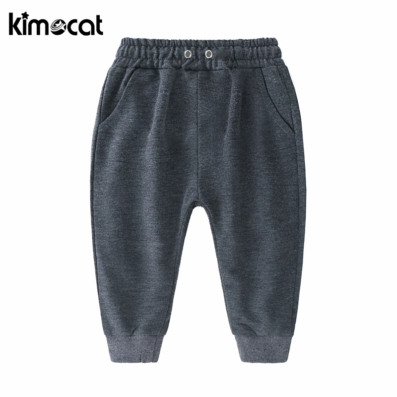 Штаны Kimocat Длинные для мальчиков детская одежда в полоску шаровары с эластичным
