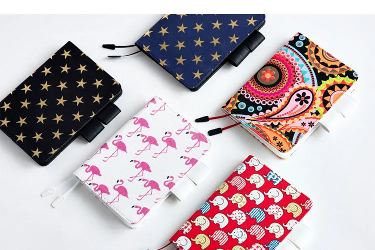 JUGAL-New-Printed-Diary-Agenda-Daily-Plan-Cloth-Book-Cover-Travel-Notebook-Journal-DIY-Diary-HOBO-Dokibook-Efficiency-Book-A5A610