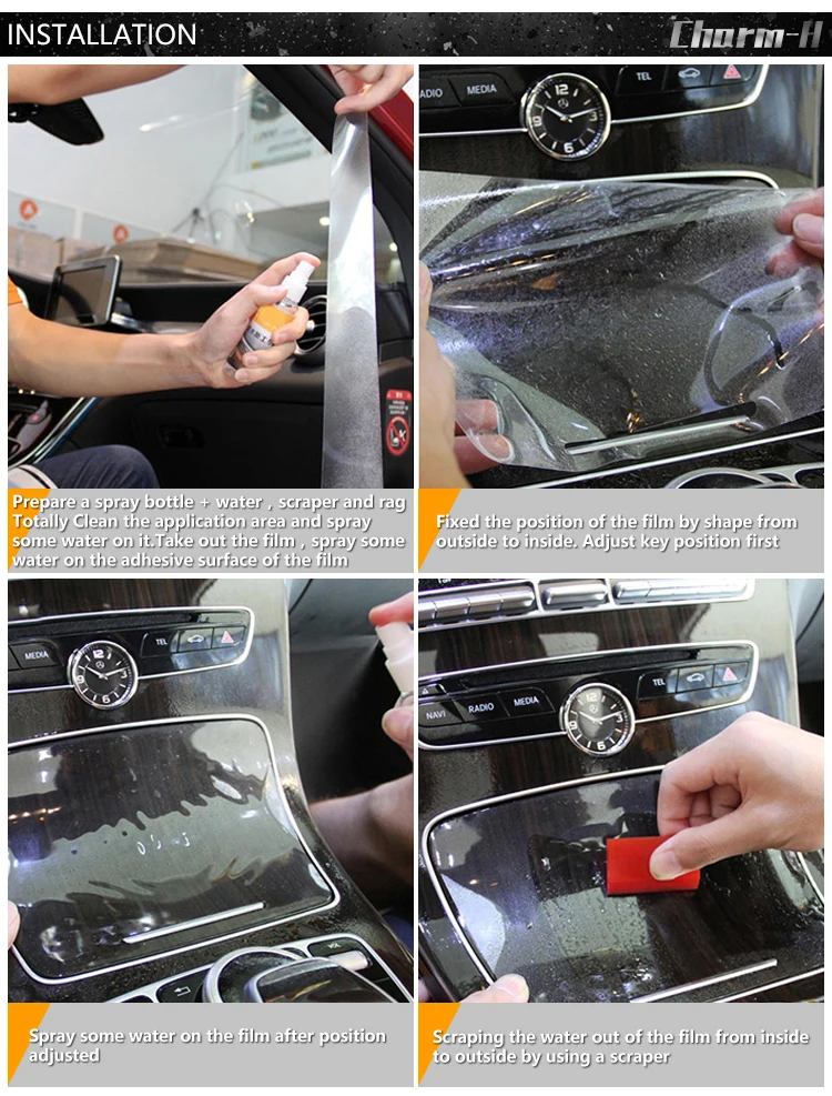Прозрачная пленка для салона автомобиля с защитой от царапин, декоративная панель для консоли, Защитная Наклейка для Land Rover Range Rover Sport