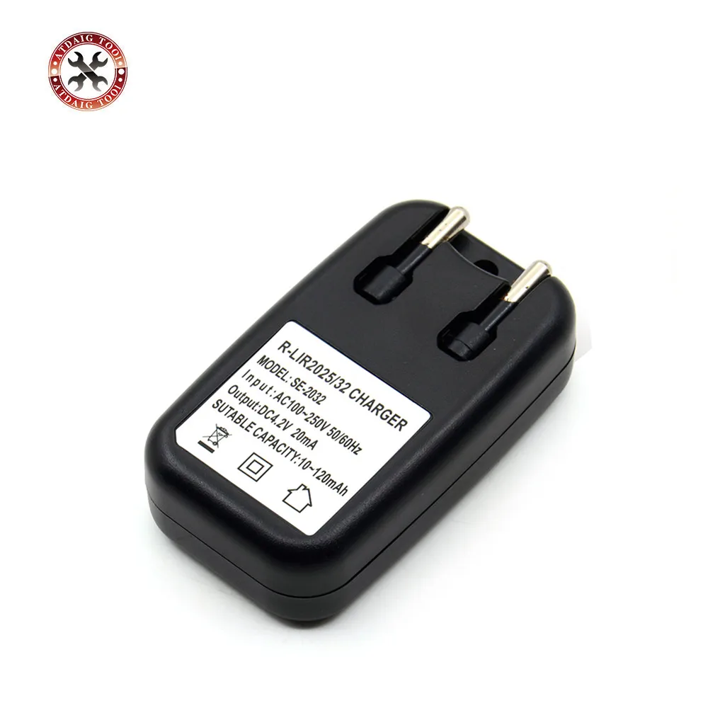 

EU Plug Li-ion LIR2032 LIR2025 ML2032 ML2025 CR2032 Coin Button Cell Battery Adapter Charger Fast Charging Chargers
