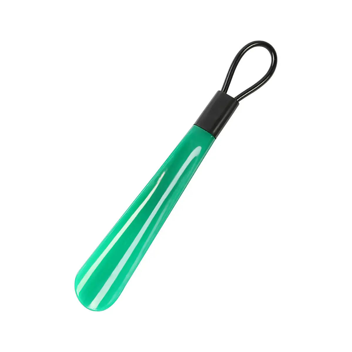 Новая удлиненная пластиковая ложка для обуви, улучшение подвижности, палочка для обуви, инструмент для снятия рога - Цвет: Green