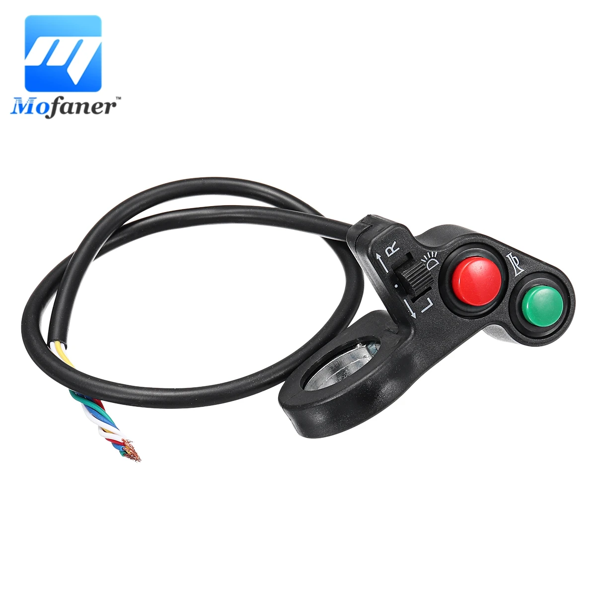 

22mm 7/8 inch Handlebar Light Horn On/Off Signal Indicator Switch Electric Bike Motorcycle