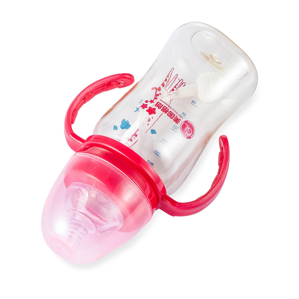 GL BPA бесплатно детское Кормление молочная бутылка 240 мл Младенческая Молочная вода бутылочка для кормления высокое качество Garrafa Кормление ребенка дети бутылка воды