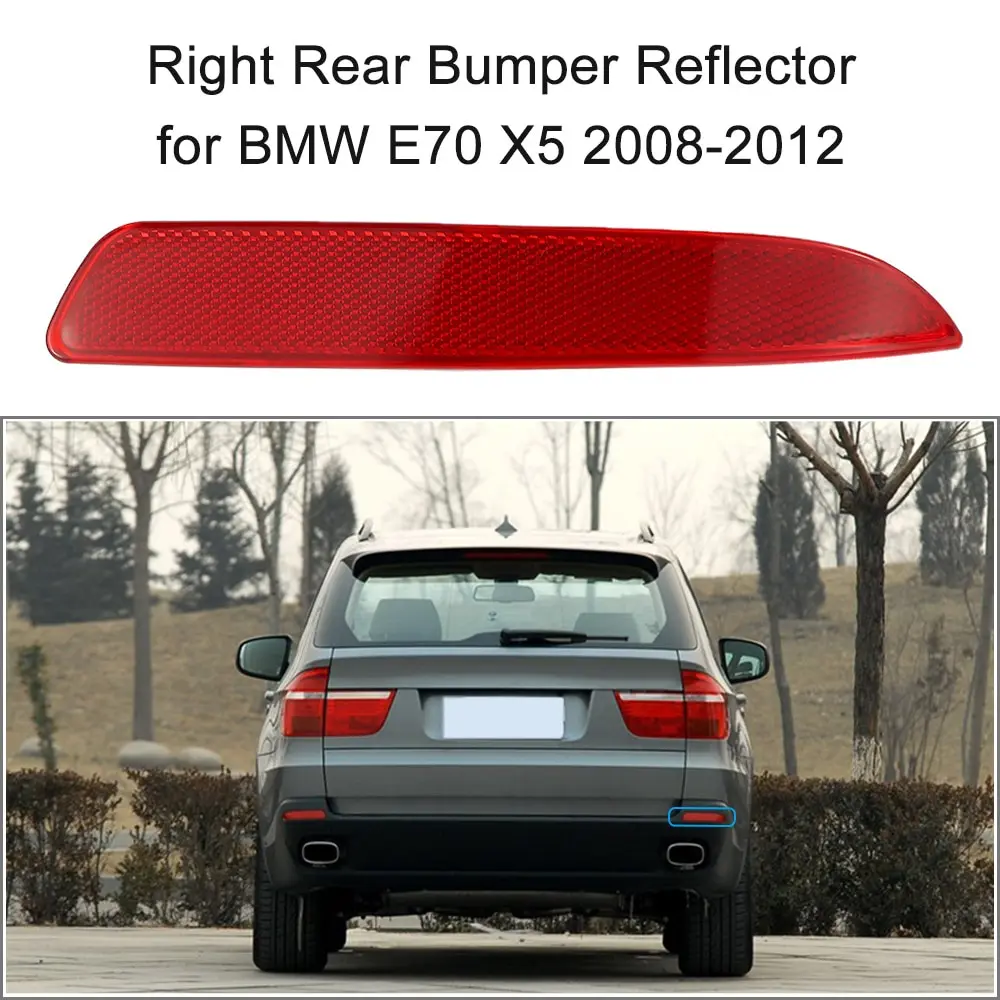 

Right and Left Red Rear Bumper Reflector Lens for BMW E70 X5 2008-2012 OEM 63217158950
