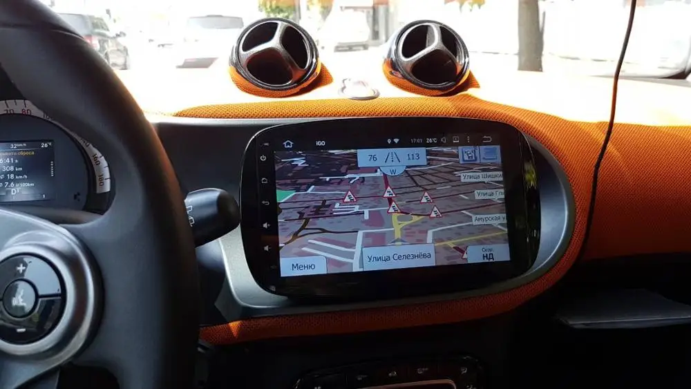 9''Android 9.0 Quad Core Car GPS Touch Sreen For Mercedes Benz Smart 2016-2019 wifi Free map CanBus Stereo Head Unit
