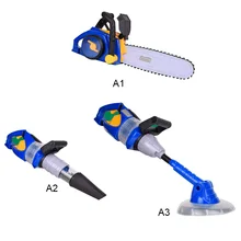 KidsPower цепная пила игровой набор Мальчики ролевые игры игрушка электрическая пила наружный газон инструмент svacuum устройство для очистки цепи пила набор Weeder