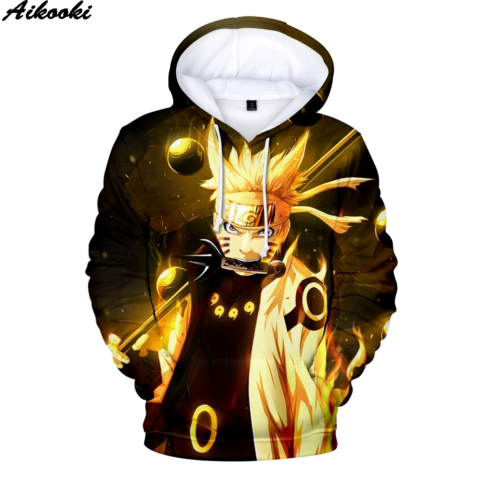  Aikooki Hot Anime Naruto Hoodies Men Women Winter pullovers 3D Hooded Oversized Sweatshirts Naruto 