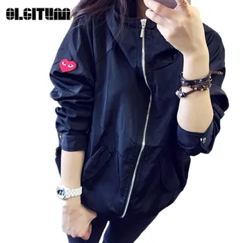 

2020 Fashion Long Sleeve Women's Coat Jacket Autumn Winter Hooded Solid Casual Female Jacket JK227