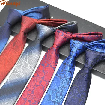 

Hlinayi Men's polyester narrow 6cm business suit tie