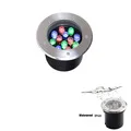 Decorativas ao ar 15w à Prova Levou Subterrâneo Caminho Jardim Quintal Paisagem No-chão Luzes Livre Spotlight ac - dc 12v Ip67 d' Água Cob Luz 7 COB LEVOU Subterrâneo Luz Caminho Jardim Quintal