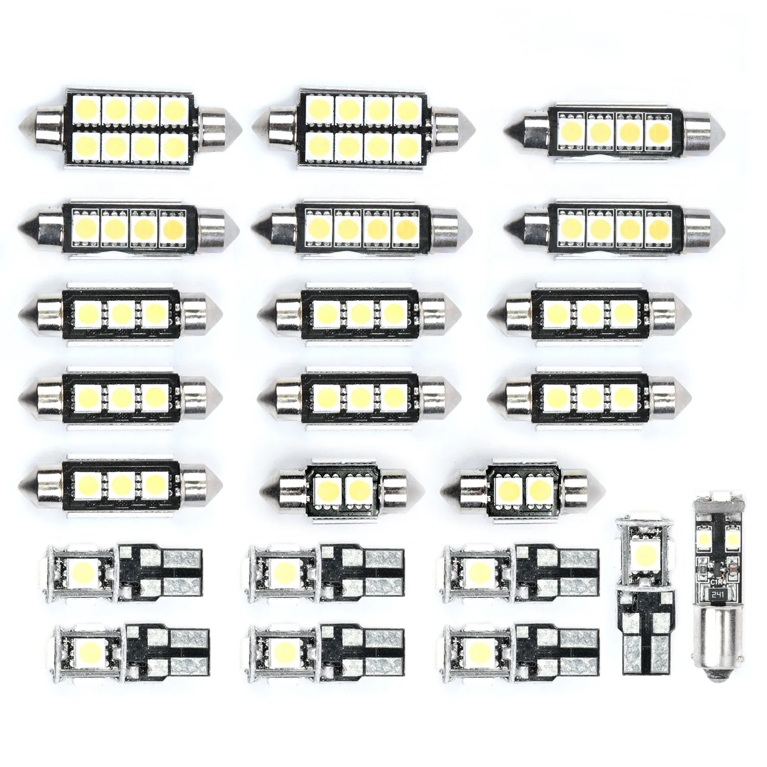 Kit para Bmw Pces Carro Interior Luzes Lâmpada Lâmpadas x5 E53 2000-2006 Branco Quente 23 Led 2 Lâmpada de sinal