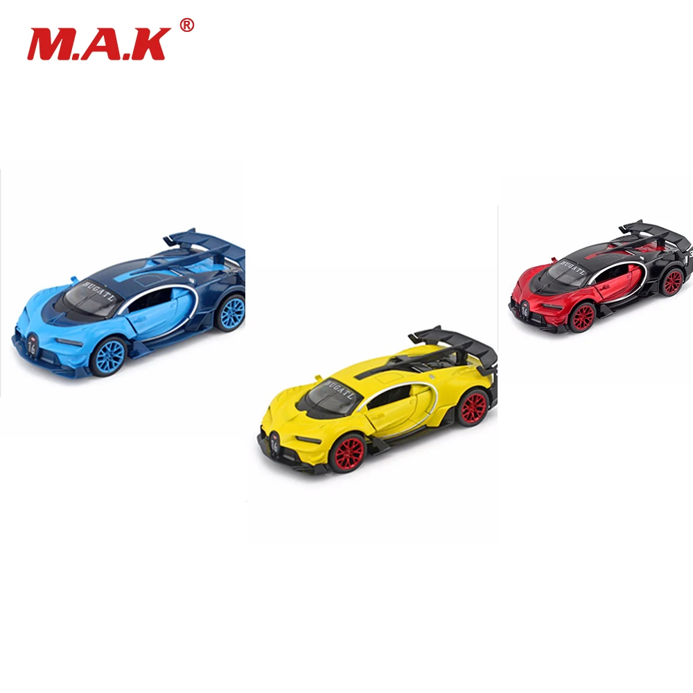 

Collection 1:32 Scale Alloy Diecast Bugatti Veyron GT Car Model Fast and Furious Red/Blue/Yellow With Sound&Light Toys for Boys