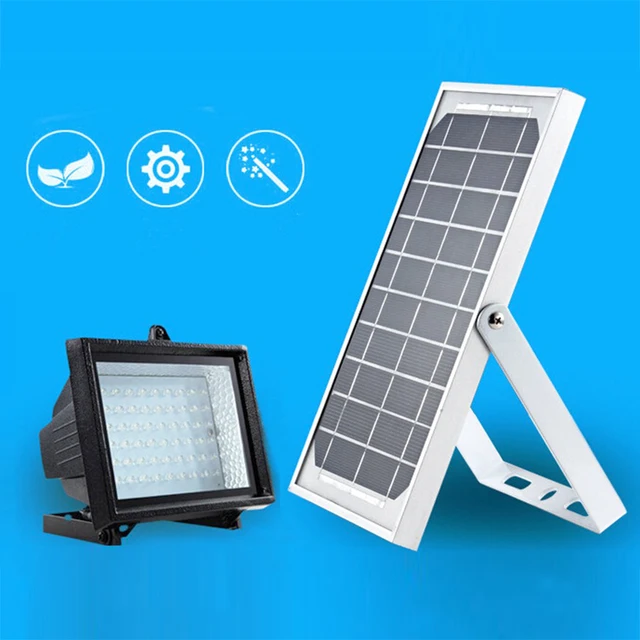 Us 75 1 60 Led Solar Powered Flood Light Outdoor Waterproof Floodlight For House Garden Courtyard Lamp In Lamps From Lights