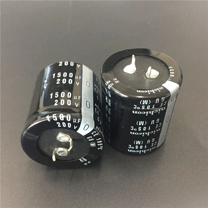 2pcs//10pcs 2200uf 200v Nichicon GU 35x45mm 200V2200uF Snap-in PSU Capacitor