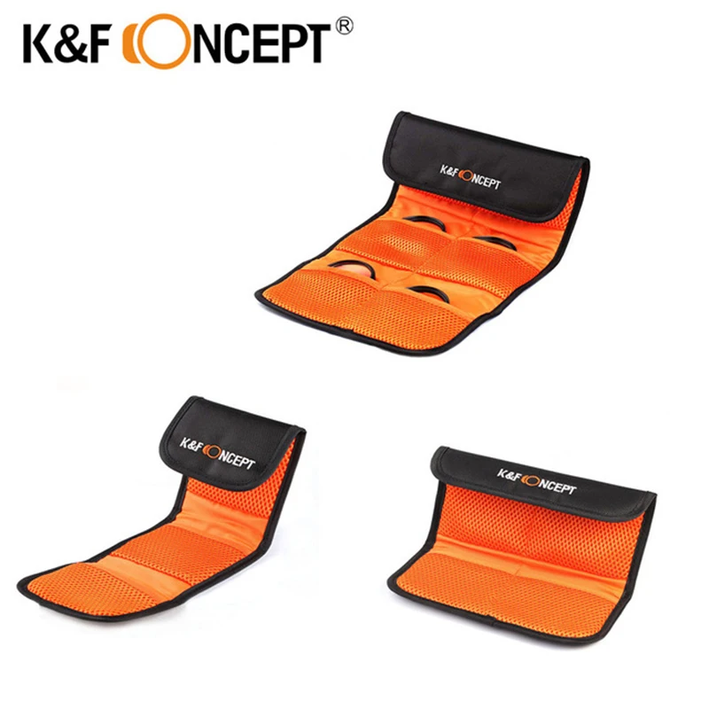K &amp F CONCEPT чехол для фильтра объектива 3 4 6 карманов камеры UV ND круглый