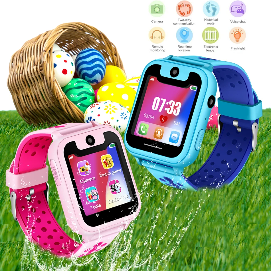 

Children Baby Watch SOS Call Location Device Tracker Child Safety anti-lost Monitor Smart Watch Support SIM Card Digital Watch