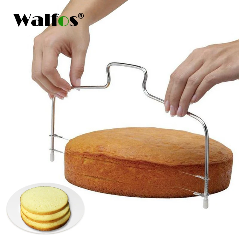 

WALFOS 1 pc Adjustable Cake Cutter Round Shape Cake Bread Slicer Layered Adjustable Cake Slicer Mold Cutter Tools Ring