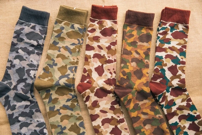 PEONFLY Long Canister Men cotton Camouflage happy funny Tide Socks calcetines meias masculino 1pairs