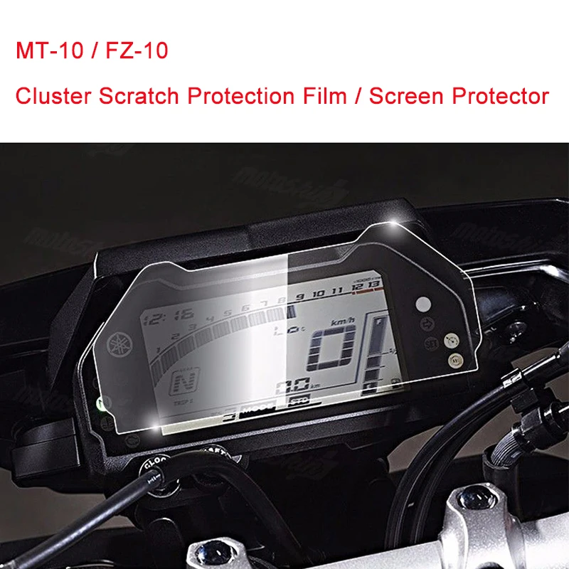For Yamaha MT10 MT-10  FZ-10 FZ10 SP Cluster Scratch Protection Film Screen Protector for Yamaha MT-10  FZ-10  FZ-10 SP 2017 (4)