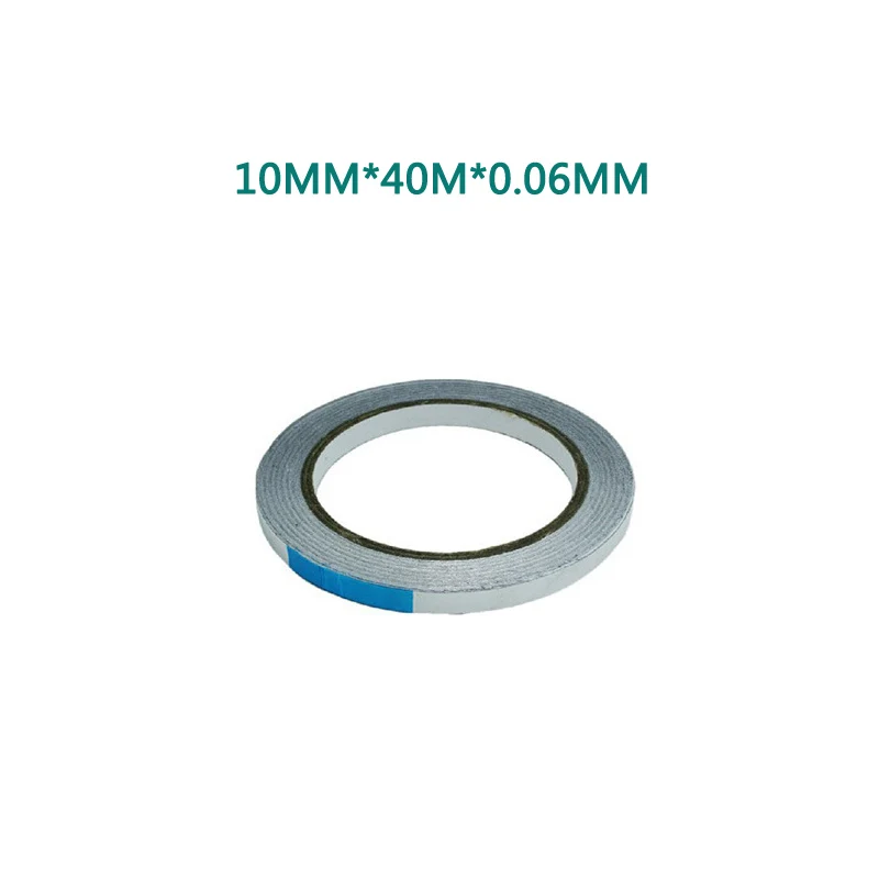 Алюминиевая фольга лента 10 мм * 40 м * 0,06 мм алюминиевая клейкая лента Алюминиевые ленты