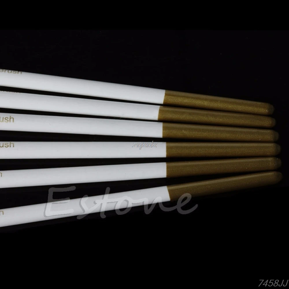 6 шт./компл. нейлоновая круглая кисть для покраски|pen artists|paint brushround paint brush |
