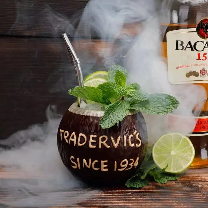 Tiki bar tiki для стакана коктейля чашки гавайская индивидуальность стеклянный Тотем