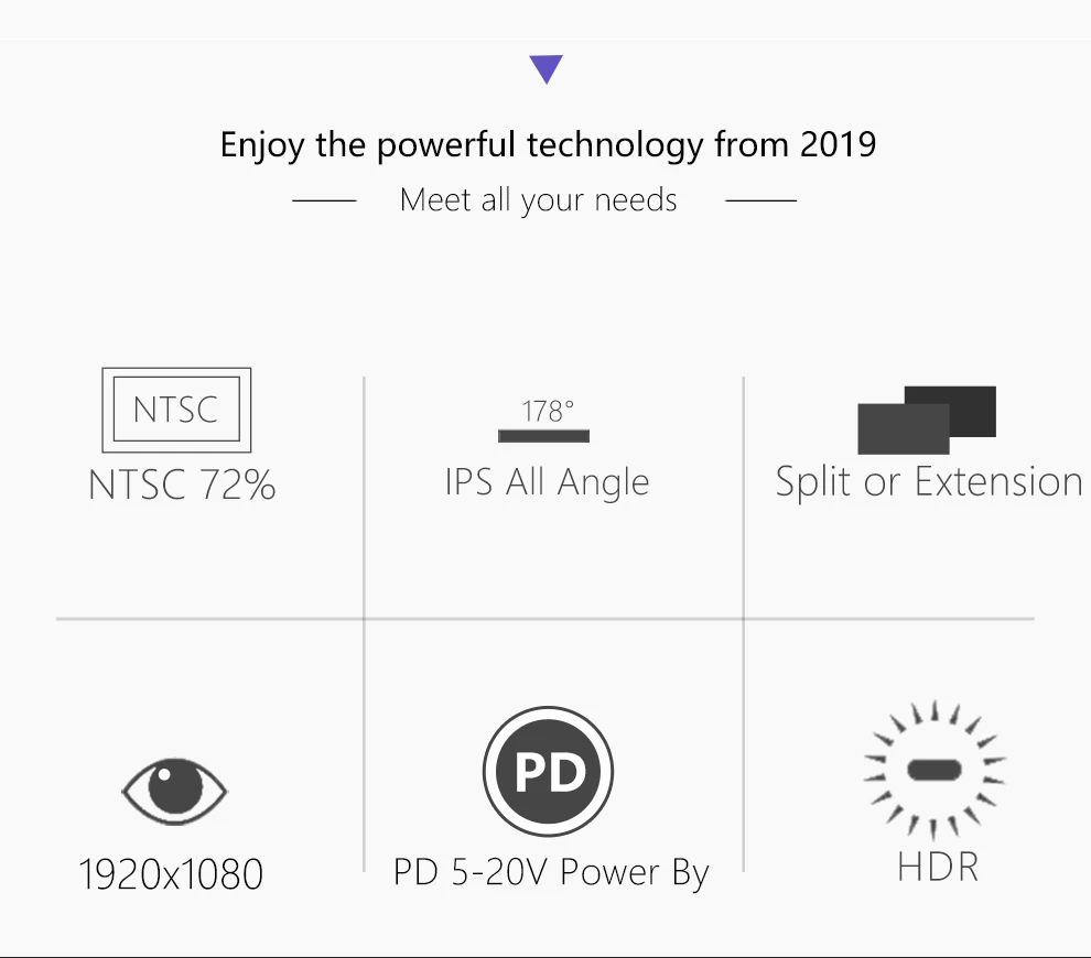 13,3 дюймов портативный монитор usb type-C Full HD 1080 ips USB C встроенные двойные колонки портативный монитор Совместимость с компьютером La