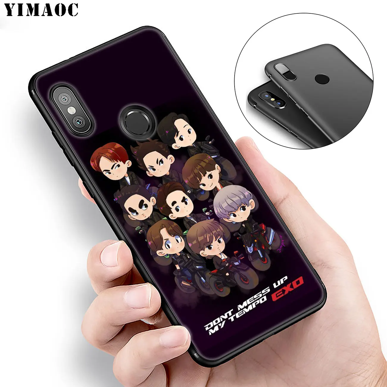 Мягкий силиконовый чехол YIMAOC EXO 5 для Xiaomi Redmi K30 K20 Note 8 8T 7 6 Pro Mi|Бамперы| |
