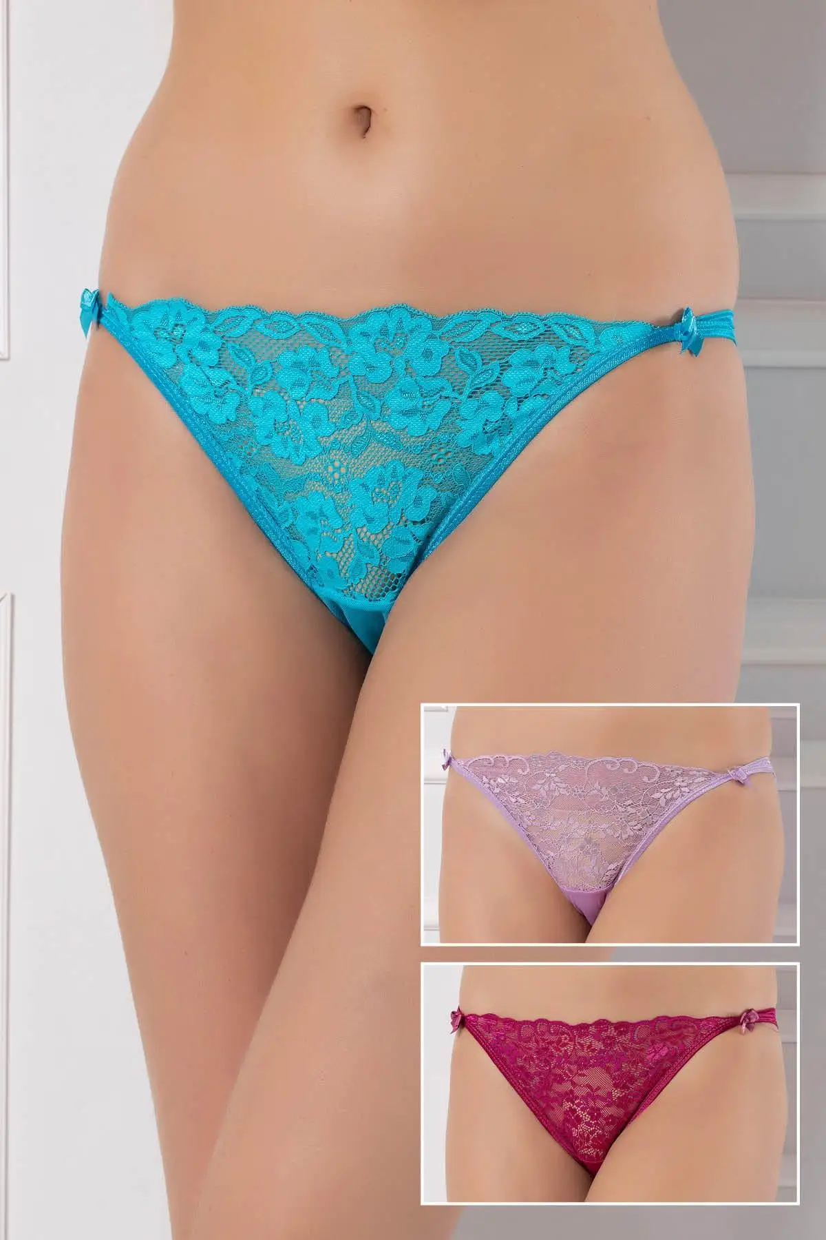 

STRAWBERRY Female Assortment 3'Lü Lycra Lace Panties