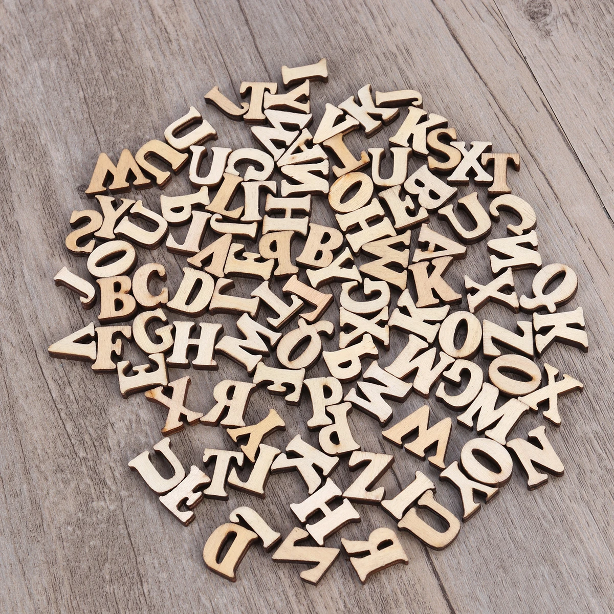 Crafts 100pcs Unfinished Wooden Capital Letters Alphabet Diy Wood Scrapbooking Crafts Multi Purpose Craft Supplies