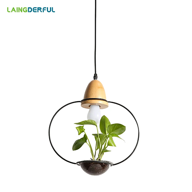 

Modern Iron Creativity Pendant Lights Plant Art Bar Living Room DIY Sample Chinese Style Multiple Shapes Pendant Lamp