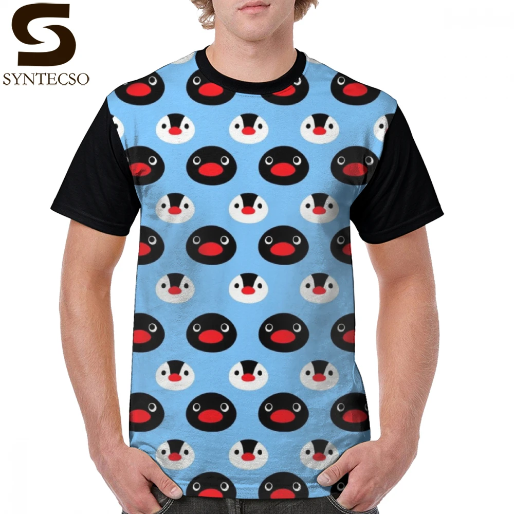 Pingu T рубашка футболка с пингвином Классический Забавный Графический Футболка