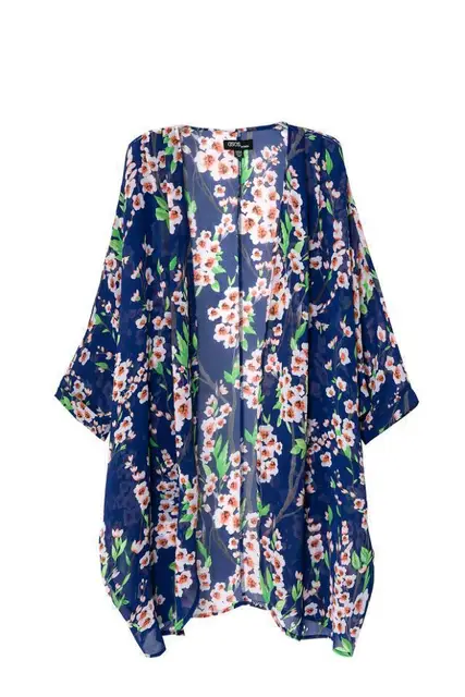 Kimono Printed Cardigan Sunscreen Spring&Summer Thin Coat Women Fashionable Streetwear