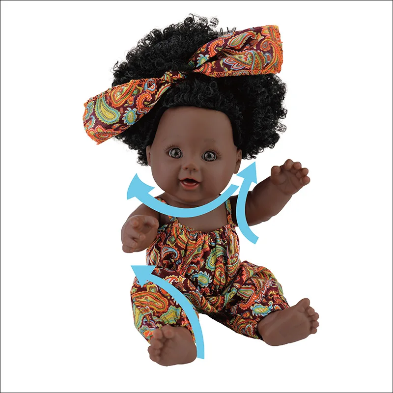 Ванна! 30 см поп волосы Бразилия 30 см 12 дюймов черные детские куклы силиконовые виниловые reborn pop boneca детская мягкая игрушка ребенок Nathniel принцесса