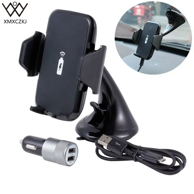 imágenes para XMXCZKJ Soporte para Coche Inalámbrico Rápido Cargador de Coche soporte con Ventosa 2 en 1 Cargador Inalámbrico Soporte para Teléfono Móvil Para Samsung S7 borde imágenes para XMXCZKJ Soporte para Coche Inalámbrico Rápido Cargador de Coche soporte con Ventosa 2 en 1 Cargador Inalámbrico Soporte para Teléfono Móvil Para Samsung S7 borde