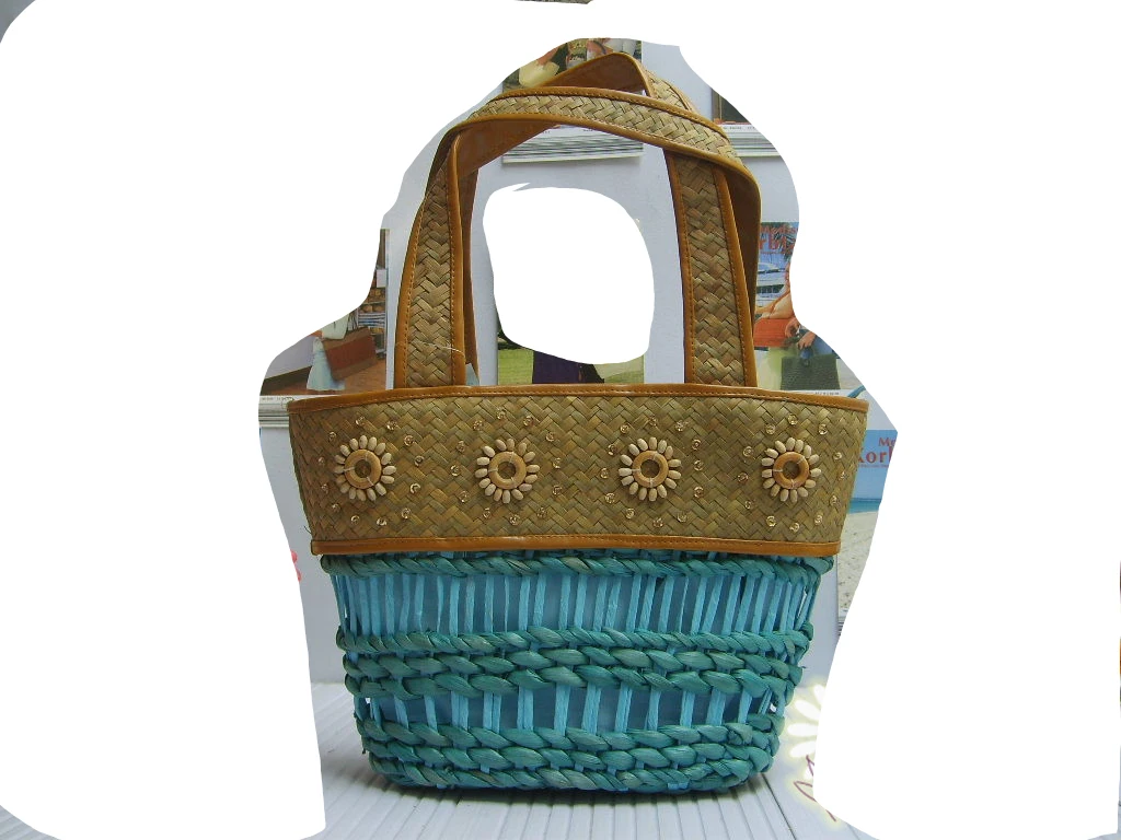 Export to united Arab emirates dubai straw bag wholesale hollow out