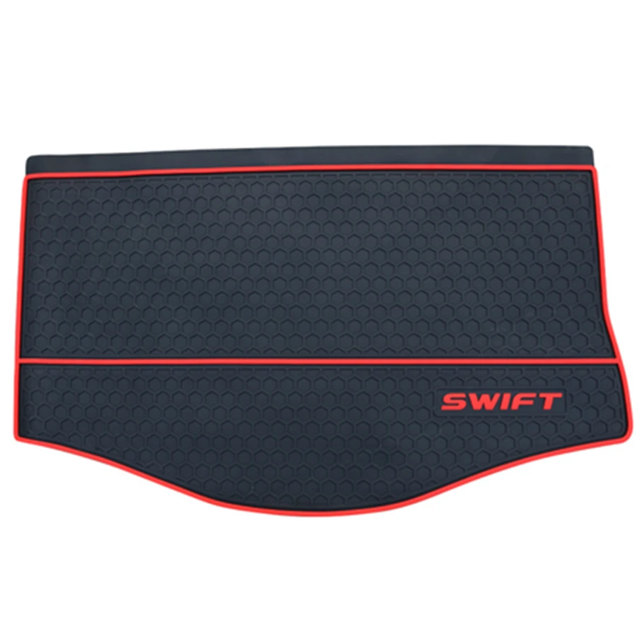 

For Suzuki Swift Dedicated Car Cargo Rear Trunk Mat Boot Liner Tray Rubber Texture All Weather Waterproof