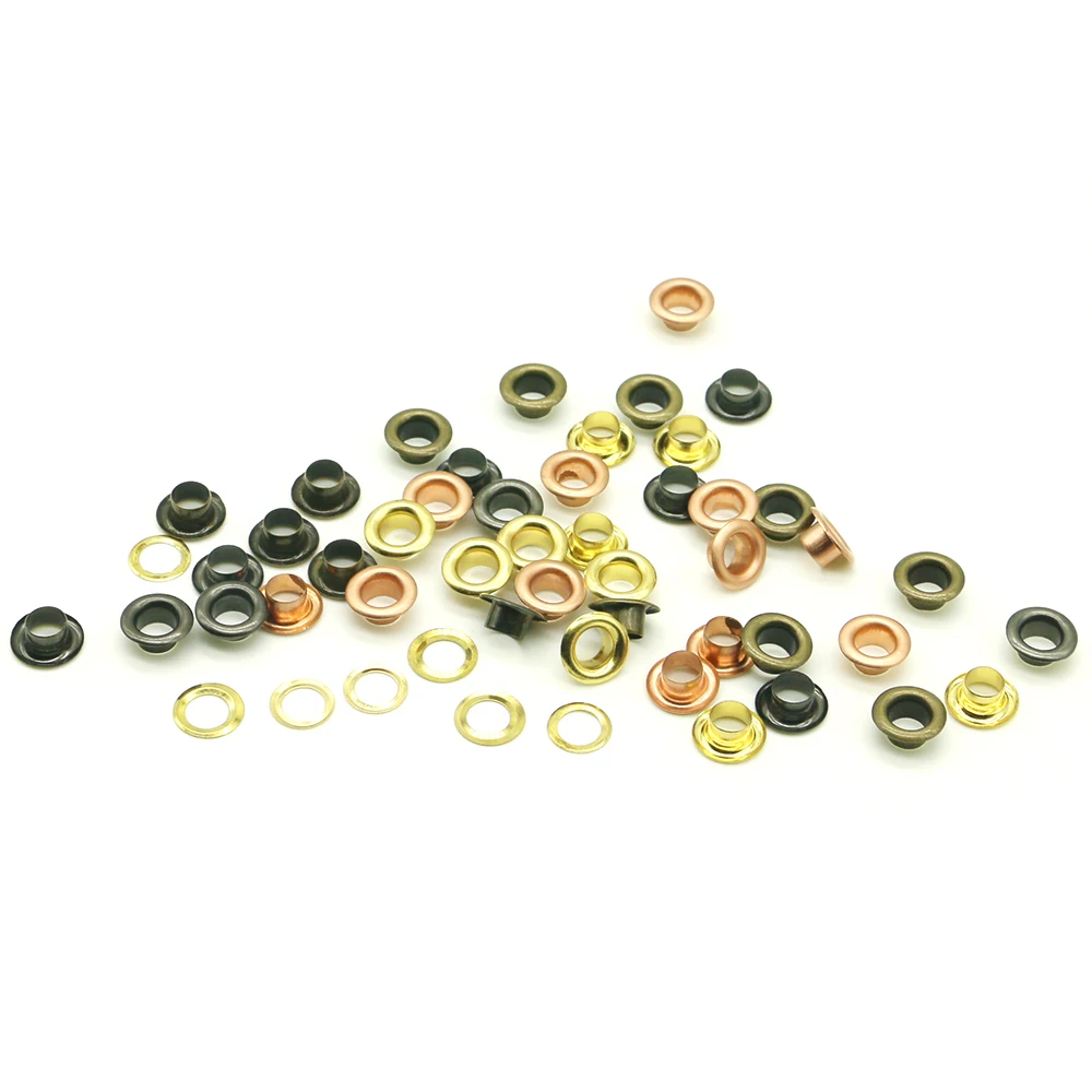 Special offer 100sets/pack(Outer diameter)9.5mm(internal )5mm Wholesale price High quality silver eyelets for bags Q-06