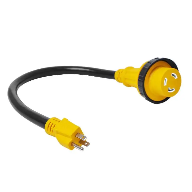 15A Male to 30A Female Dogbone Adapter Marine RV Electrical Converter