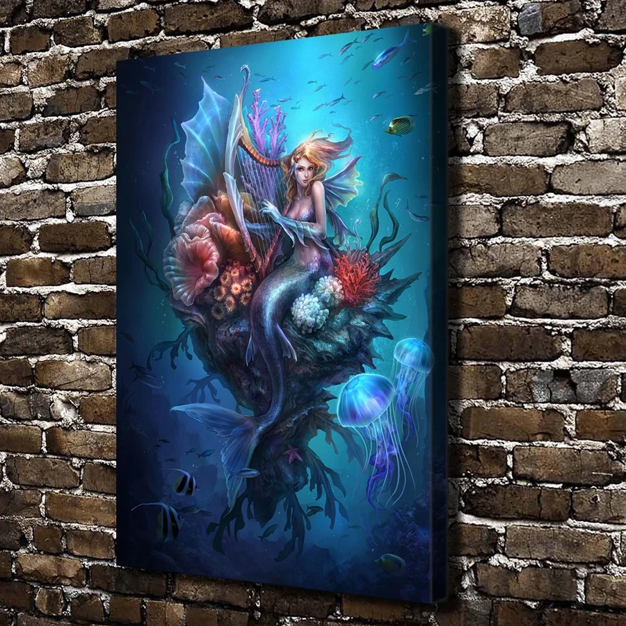 A123 ジム ウォーレンファンタジー図 Scenery Hd キャンバスプリント家の装飾リビングルームの寝室の壁の写真アートの絵画 Wall Pictures Art Paintingpicture Art Aliexpress