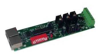 

Common cathode 3CH DMX constant voltage decoder;DC12-24V input;3CH*3A output(R+G+B+V-)